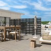 PexFix Outdoor Metal Privacy Screen Garden Fence Stripe Pattern Wall Applique - 2 of 4