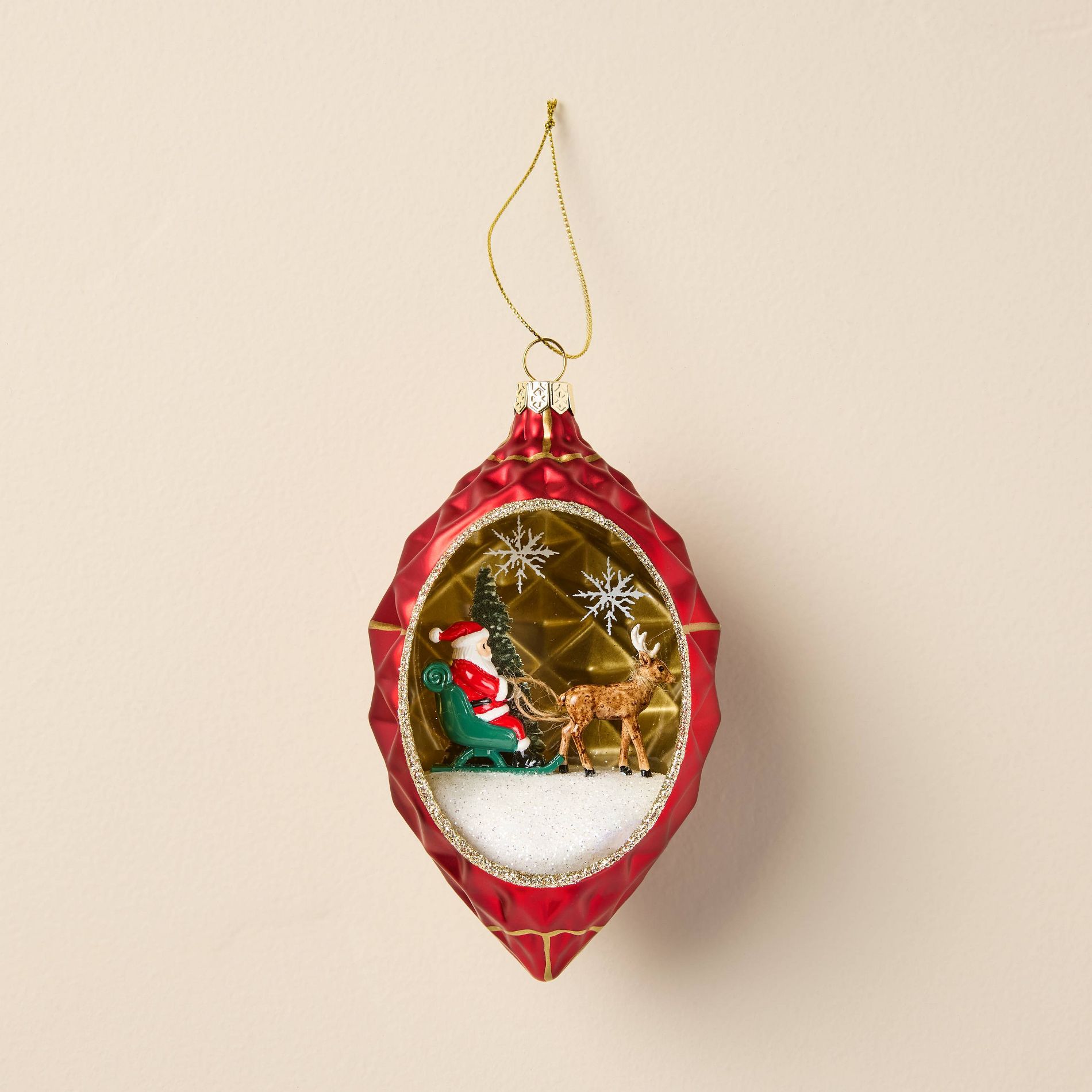 Santa Scenic Christmas Tree Ornament - Hearth & Hand™ with Magnolia