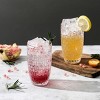 Slickblue Timeless Clear Knitted Highball Glasses Set of 6, 12 oz - 3 of 4