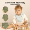 8pk Lumi Muslin Baby Bibs, Bandana Bibs for Baby Boy, Baby Girl, Muslin Drool Bib for Newborn, Toddler - 4 of 4