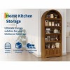 71" Tall Arched Pantry, 6-Tier Freestanding Storage Cabinet with Drawer, Modern White Book Shelf with Open Shelves & Anti-Tipping Design - 4 of 4