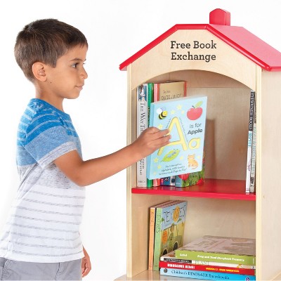 Birch 42" Tall Kids' Book Stand with 3 Shelves