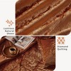 Gulches Twin Twin XL Rust Velvet 3 Piece Duvet Cover Set with Pillow - 4 of 4