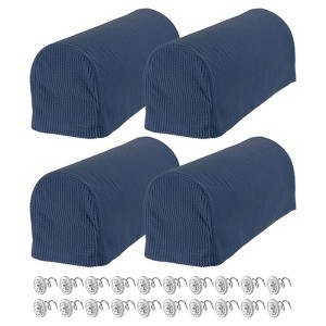 Unique Bargains Stretchy Anti-Slip Sofa Couch Armchair Covers with Pins 4 Pcs - 1 of 4
