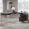 Vynxaria L-Shaped Home Office Desk (Black Finish) 60x60x30in, Large Desktop for Multiple Monitors, File Drawers, Cable Grommets - 4 of 4