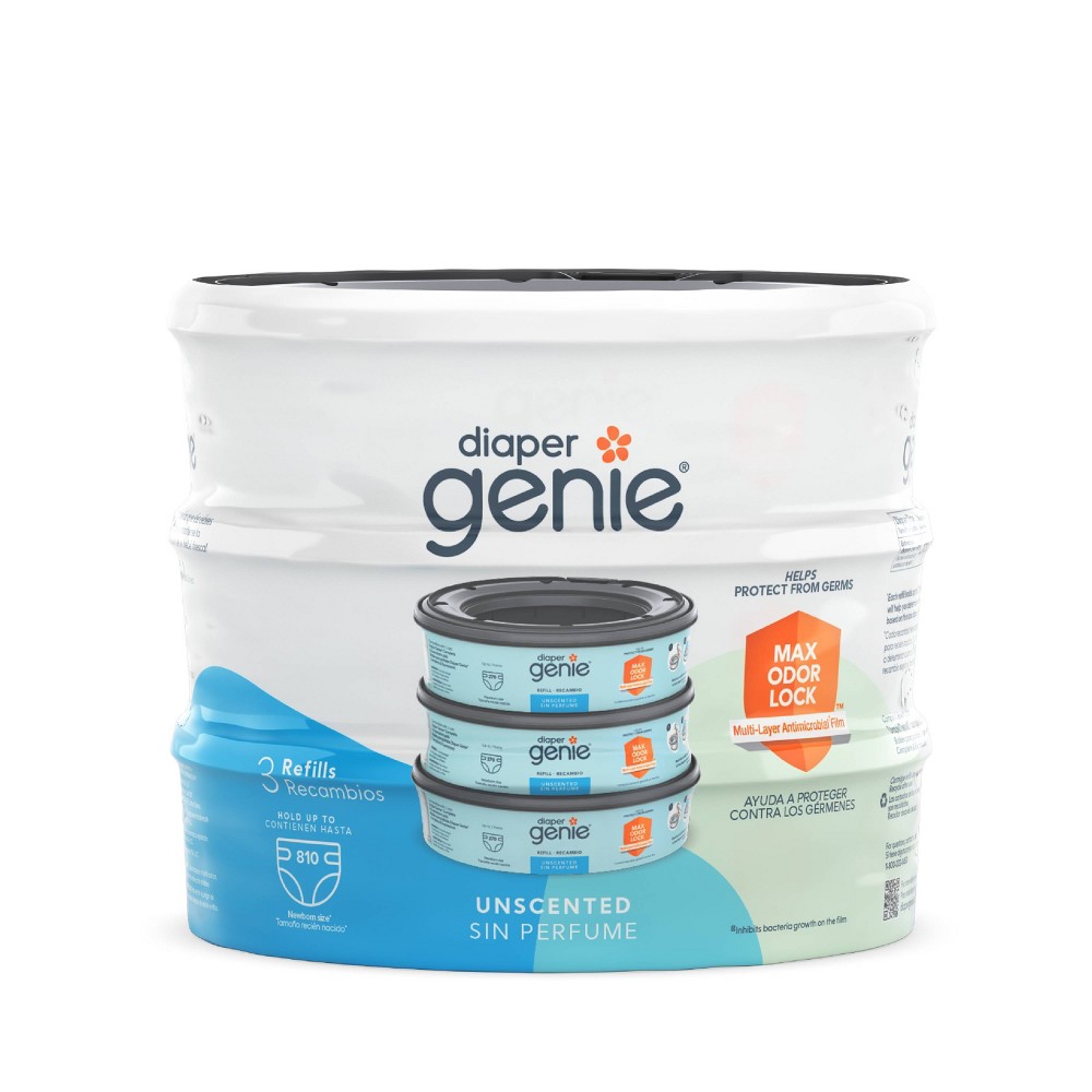 Photos - Other for Child's Room Diaper Genie Diaper Disposal Pail System Refill - 3pk