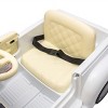 TopComfy Baby Walkers Kids Ride On Truck Car Kids Toy Kids Gift High Performance Four Wheel Pickup Vintage for Kids, White, 42.13"*22.44"*12.99" - 4 of 4