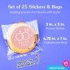 Big Dot of Happiness Pink Wedding Thank You Stickers and Clear Cookie Bags, Cellophane Treat Bags 4.25x7 IN for Candy or Baked Goods - 25 Count - 4 of 4