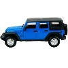 2015 Jeep Wrangler Unlimited Blue with Black Top "SE Trucks" Series 1/24 Diecast Model Car by Maisto - 4 of 4