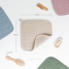 Baby Washcloths Muslin Cotton, Large 10”x10” by Comfy Cubs - 3 of 4