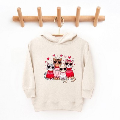The Juniper Shop Valentine Kittens Toddler Graphic Hoodie