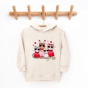The Juniper Shop Valentine Kittens Toddler Graphic Hoodie - 1 of 3