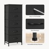 Lyngins 5-Drawer Tall Dresser for Bedroom, Spacious Chest of Drawers, Storage Cabinet with Fabric Bins & Wooden Top for Closet/Entryway/Nursery - 3 of 4