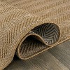 World Rug Gallery Herringbone Stripe Reversible Jute-Look Indoor/Outdoor Rug - 4 of 4