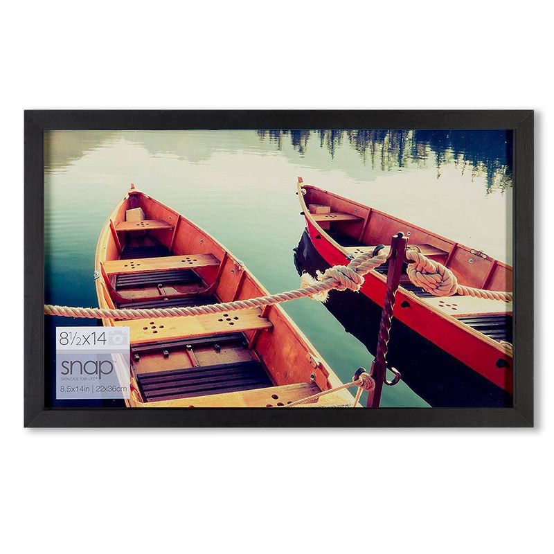 SNAP 8.5&#34;x14&#34; Black Wood Wall Photo Frame, 1 of 7