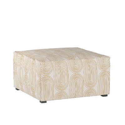 French Seamed Ottoman Oblong Mustard - Project 62™