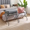 Luggage Rack, Foldable Suitcase Stands Set of 2, Metal Luggage Holder for Guest Room, Bedroom, Hotel - 2 of 4