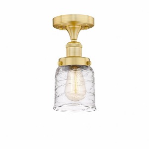 Bell - 1 Light Semi-Flush Mount In Industrial Style-8.25 Inches Tall and 6.5 Inches Wide - 1 of 1
