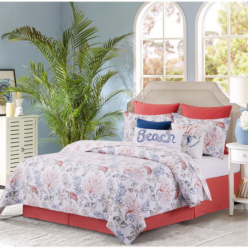 C&F Home Tranquil Tides Coastal Beach Cotton Quilt Set  - Reversible and Machine Washable, 1 of 9