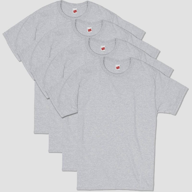 Hanes Men's Essentials Short Sleeve T-Shirt 4pk, 3 of 4
