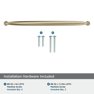 Amerock Kane 12-5/8" Golden Champagne Cabinet Bar Pull