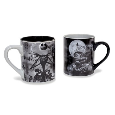 Silver Buffalo Disney Nightmare Before Christmas Splatter Characters  Ceramic Stacking Mug Set : Target