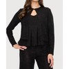 Women's Glitter Top Button Cardigan - LAST TANGO - 2 of 4