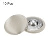 Unique Bargains Blouses Sweater Round Aluminum Cotton Fabric Cloth Covered Buttons 10 Pcs - 3 of 4