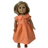 Doll Clothes Superstore Handmade Tangerine Dress Fits 18 Inch Girl Dolls Like American Girl Our Generation My Life Dolls - 2 of 4