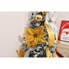Karl Home  6 FT Snow Flocked Pre-lit Artificial Pop Up Christmas Tree with 150 Warm Lights - 4 of 4