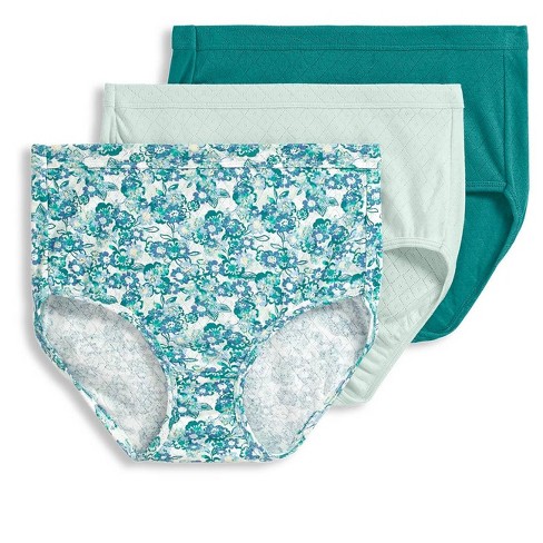 Jockey Women's Elance Breathe Brief - 3 Pack 10 Subtle Mint/simple