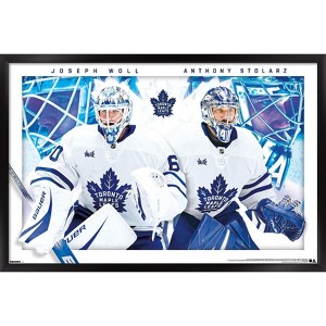 Trends International NHL Toronto Maple Leafs - Anthony Stolarz & Joseph Woll 25 Framed Wall Poster Prints - 1 of 4