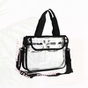 Unique Bargains EVA Zipper Clear Makeup Bag 7.91*10.63'' Black 1 Pc - 2 of 4