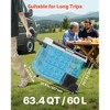 VEVOR 12 Volt Car Refrigerator, 63.4QT/60L Car Fridge, Portable Electric Cooler with Wheels and Handle, -4℉~68℉, Black - 3 of 4