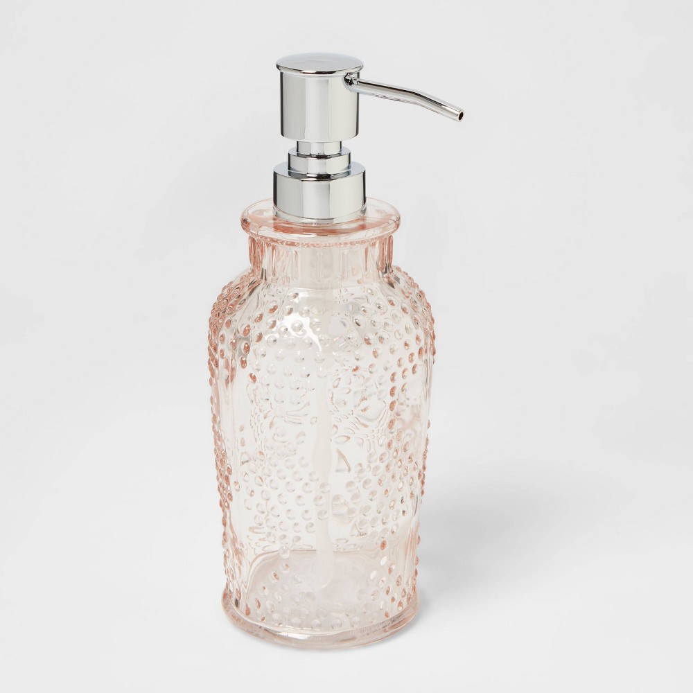 Photos - Soap Holder / Dispenser Glass Soap/Lotion Dispenser Blush - Threshold™