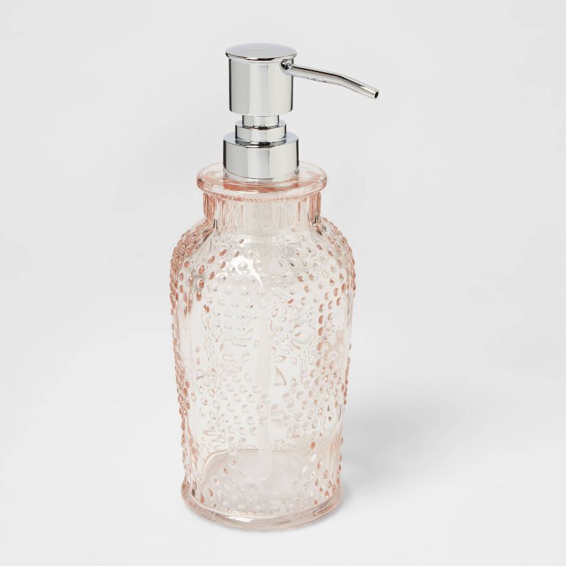 Glass Soap/Lotion Dispenser Blush - Threshold&#8482;, 1 of 9