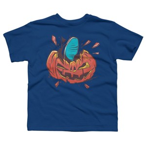 Boy's Design By Humans Halloween smashed pumpkin By BlackBerry55 T-Shirt - 1 of 2