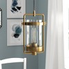 Hudson and Canal 11" Wide Industrial Pendant with Glass Shade - 2 of 4
