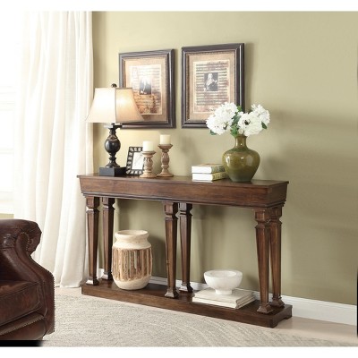 Bella Depot 72" Oak Finish Console Table