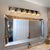 LLHZSY Modern Dimmable Bathroom Vanity Light Crystal Glass Wall Sconce - 6 Light - Black & Gold - 2 of 4
