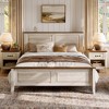 Wood Queen Bed Frame with Headboard and High Footboard, Farmhouse Style, Easy Assembly, Noise-Free, No Box Spring Required - 2 of 4