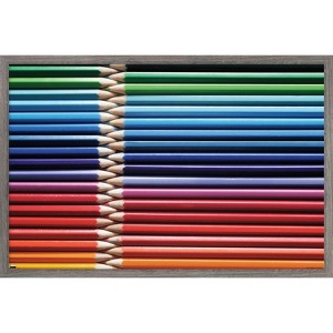 Trends International Tom Quartermaine - Colored Pencils Framed Wall Poster Prints - 1 of 4