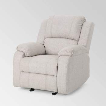 Mozelle Classic Gliding Recliner Beige - Christopher Knight Home