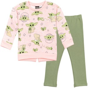 Star Wars The Mandalorian Star Wars Fleece Sweatshirt and Leggings Outfit Set Infant to Big Kid - 1 of 4
