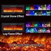 Wall Mounted Electric Fireplace - 50'' Recessed Heater with Remote/Touch Control, 4'' Ultra-Thin, 12 Flame Colors for Bedroom/Living Room - 3 of 4