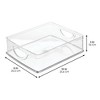 Stackable Pantry Bin with Handles - Set of 2 - Clear - Made in USA - 3 of 4