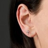 Ross-Simons Cross Earrings With Diamond Accents in Sterling Silver - 3 of 4