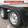 Double Axle Trailer Fenders, 2PCS Set, Compatible with 13-15 Inch Wheels, Heavy-Duty Design for Enclosed & Utility Trailers - 4 of 4