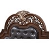 TiramisuBest King Bed, Cherry Wood, 83x91x72 inches, 188 lbs, Cherry Finish, Button Tufting, Gold Accents - 3 of 4