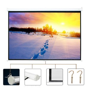 Karl Home 100 in. Manual Pull-Down Wall Projection Screen - 1 of 4